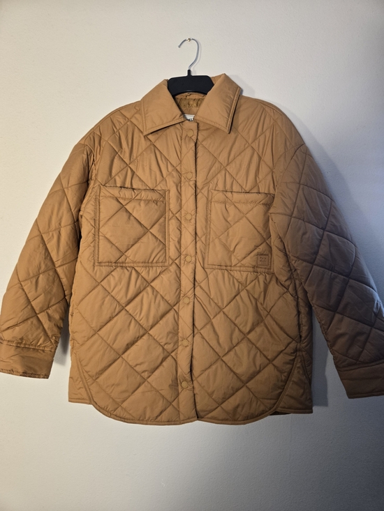 Billabong Jackets & Blazers - Billabong Quilted Shacket in Mustard Brown